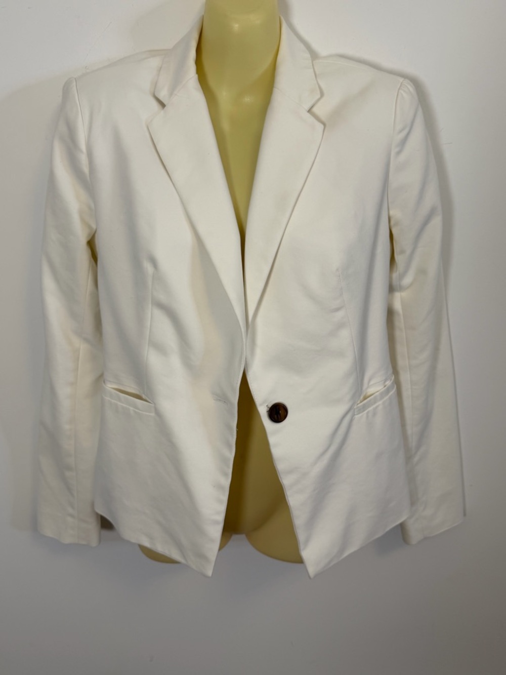 Philosophy White Single-Button Blazer - image 5